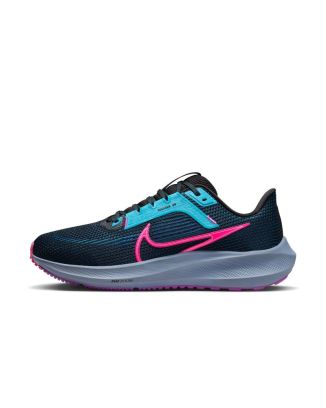 Zapatillas de Correr Nike Pegasus 40 Negro y Azul para mujer