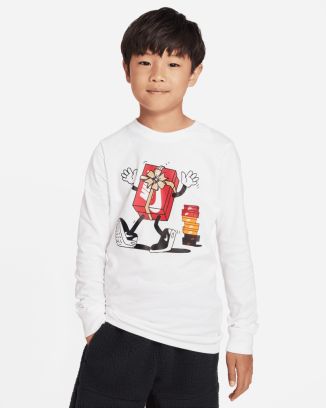 T-shirt manches longues Nike Sportswear Blanc pour Enfant FJ6387-100