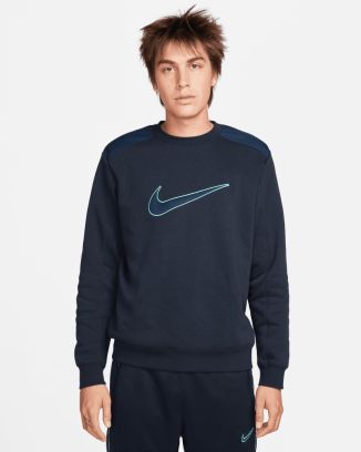 Sweat-shirt Nike Sportswear SP Fleece Crew BB pour Bleu Marine Homme FN0245-475