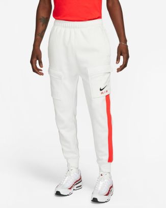 pantalon nike cargo sportswear air fleece blanc homme fn7693 121