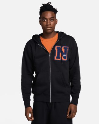 sweat capuche nike club fleece noir homme fv4794 010