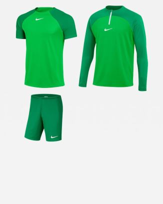Conjunto de produtos Nike Academy Pro para Homens. Camisa + Calções + Top de fato de treino (3 itens)