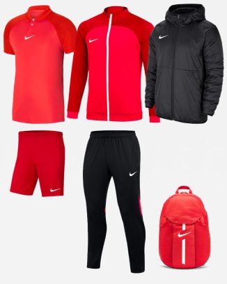 Product set Nike Academy Pro for Men. Track suit + Polo + Shorts + Parka + Bag (6 items)