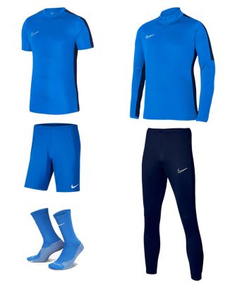 Ensemble Nike enfant Pack 5 pièces Maillot Academy 23 Short Park III Chaussettes Strike Crew Haut 1/4 zip Academy 23 Pantalon de survêtement Academy 23 DR1343 BV6865 DH6620 DR1356 DR1676