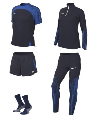 Ensemble Nike femme Pack 5 pièces Maillot Strike 23 Short Strike 23 Chaussettes Strike Crew Haut 1/4 zip Strike 23 Pantalon de survêtement Strike 23 DR2278 DR2322 DH6620 DR2296 DR2568