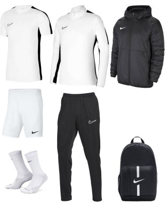 Conjunto Nike Academy 23 para Niño. Chándal + Camiseta + Pantalón corto + Calcetines + Parka + Mochila (7 productos)