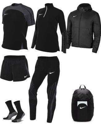 Ensemble Nike femme Pack 7 pièces Maillot Strike 23 Short Strike 23 Chaussettes Strike Crew Haut 1/4 zip Strike 23 Pantalon de survêtement Strike 23 Veste doublée Team Fall Sac à dos Academy Team DR2278 DR2322 DH6620 DR2296 DR2568 DC8039 DV0761