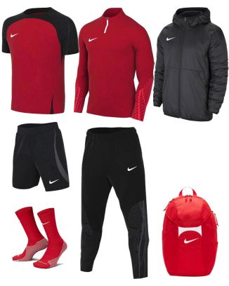 Ensemble Nike homme Pack 7 pièces Maillot Strike 23 Short Strike 23 Chaussettes Strike Crew Haut 1/4 Zip Strike 23 Strike 23 Pantalon de survêtement Strike 23 Veste doublée Team Fall Sac à dos Academy Team DR2276 DR2314 DH6620 DR2294 DR2563 CW6157 DV0761