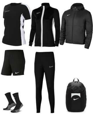 Product set Nike Academy 23 for Female. Track suit + Jersey + Shorts + Socks + Parka + Bag (7 items)