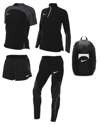 Ensemble Nike femme Pack 5 pièces Maillot Strike 23 Short Strike 23 Haut 1/4 zip Strike 23 Pantalon de survêtement Strike 23 Sac à dos Academy Team DR2278 DR2322 DR2296 DR2568 DV0761