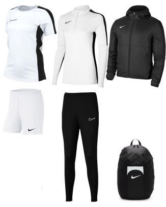 Ensemble Nike femme Pack 6 pièces Maillot Academy 23 Short Park III Haut 1/4 zip Academy 23 Pantalon de survêtement Academy 23 Veste doublée Team Fall Sac à dos Academy Team DR1338 BV6860 DR1354 DR1671 DC8039 DV0761