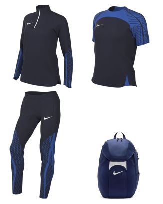 Ensemble Nike femme Pack 4 pièces Maillot Strike 23 Haut 1/4 zip Strike 23 Pantalon de survêtement Strike 23 Sac à dos Academy Team DR2278 DR2296 DR2568 DV0761