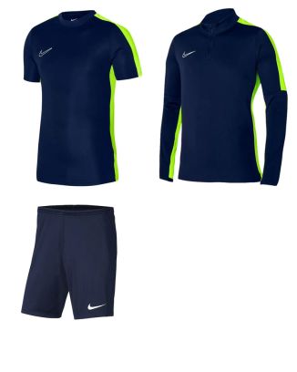 Ensemble Nike enfant Pack 3 pièces Maillot Academy 23 Haut 1/4 zip Academy 23 Short Park III DR1343 DR1352 BV6865