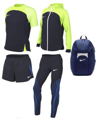 Set di prodotti Strike 23 per Donne. Tuta + Maglia + Short + Zaino (5 prodotti)