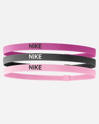 Lot de 3 bandeaux Nike Elastic Rose & Noir