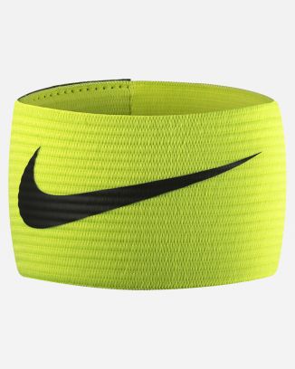 Brazalete Nike Futbol Amarillo fluorescente y negro para unisex