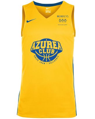 Camiseta de competicion Nike Azurea Basket Club Amarillo para hombre