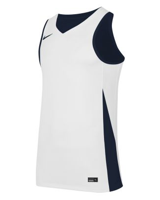 Camisola de basquetebol reversível Nike Team Marinha & Branco para criança
