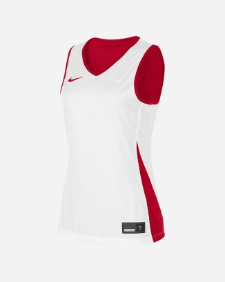 Camiseta de baloncesto reversible Nike Team Rojo y Blanco para mujer
