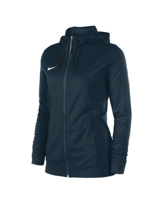 Hooded basketball jacket Nike Team Navy Blue for women