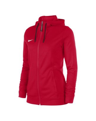 Hooded basketball jacket Nike Team Red for women