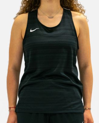 NT0301-010 Débardeur de running Nike Stock Dry Miler Noir pour Femme