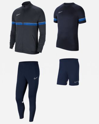 Conjunto Nike Academy 21 para Niño. Chándal + Camiseta + Pantalón corto (4 productos)
