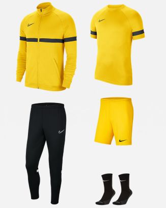 Conjunto Nike Academy 21 para Niño. Chándal + Camiseta + Pantalón corto + Calcetines (5 productos)