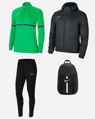 Set producten Nike Academy 21 voor Vrouwen. Trainingspak + Parka + Tas (4 artikelen)