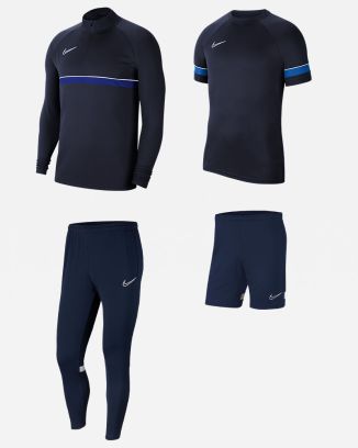 Conjunto Nike Academy 21 para Hombre. Chándal + Camiseta + Pantalón corto (4 productos)