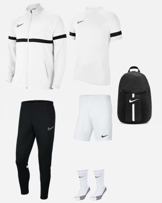 Product set Nike Academy 21 for Men. Track suit + Jersey + Shorts + Socks + Bag (6 items)