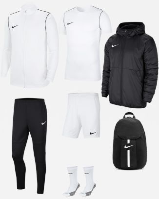 Ensemble Nike Park 20 pour Homme. Survêtement + Maillot + Short + Chaussettes + Parka + Sac (7 pièces)