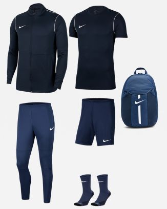 Product set Nike Park 20 for Men. Track suit + Jersey + Shorts + Socks + Bag (6 items)