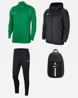 Product set Nike Park 20 for Men. Track suit + Parka + Bag (4 items)