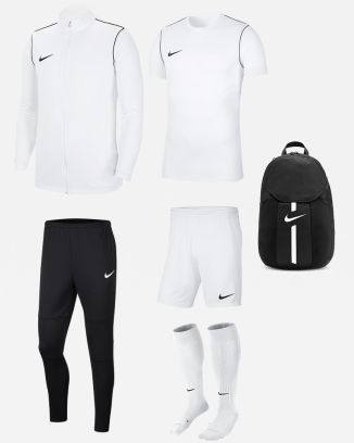 Conjunto Nike Park 20 para Hombre. Chándal + Camiseta + Pantalón corto + Calcetines + Mochila (6 productos)