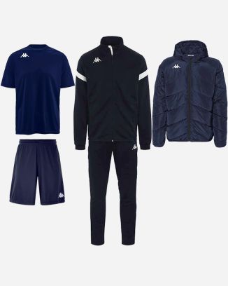 Set producten Kappa Dovo voor Heren. Trainingspak + Jersey + Korte broek + Gevoerd jasje (4 artikelen)