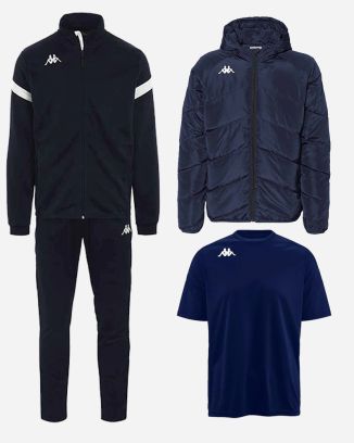 Product set Kappa Dovo for Men. Track suit + Jersey + Lined jacket (3 items)