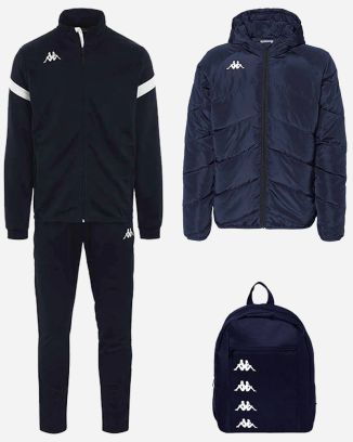 Product set Kappa Dovo for Men. Track suit + Bag + Lined jacket (3 items)