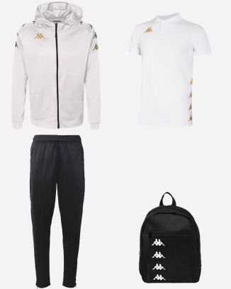 Set di prodotti Kappa Grevolo per Uomo. Tuta + Polo + Zaino (4 prodotti)