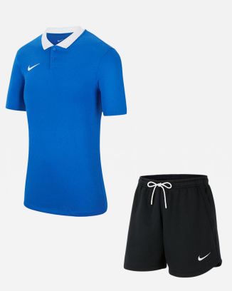 Set producten Nike Team Club 20 voor Vrouwen. Poloshirt + Korte broek (2 artikelen)