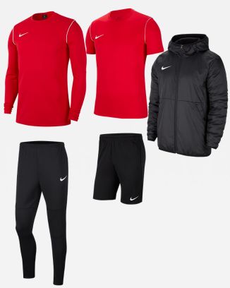Conjunto Nike Park 20 para Hombre. Chándal + Camiseta + Pantalón corto + Parka (5 productos)
