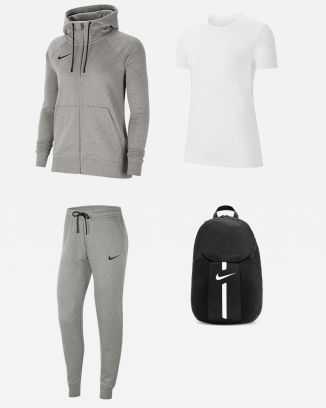 Conjunto de produtos Nike Team Club 20 para Fêmea. Camisola + Calças de corrida + T-shirt + Saco (4 itens)