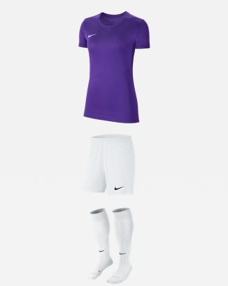 Conjunto de produtos Nike Park VII para Fêmea. Camisa + Calções + Meias (3 itens)