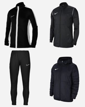 Product set Nike Academy 23 for Men. Sweat jacket + Tracksuit pants + Rain jacket + Lined jacket (4 items)