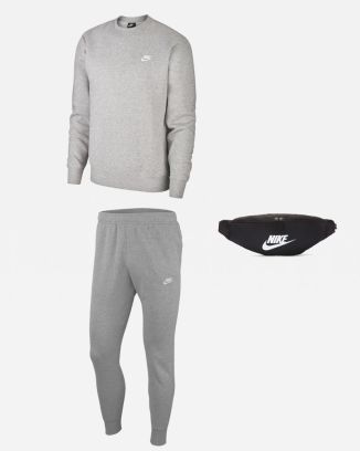 Conjunto Nike Sportswear para Hombre. Sudadera + Pantalón de chándal + Riñonera (3 productos)