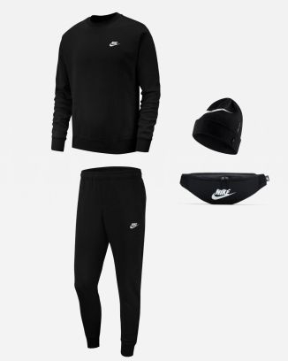 Set di prodotti Nike Sportswear per Uomo. Felpa + Pantaloni da jogging + Berretto + Marsupio (4 prodotti)