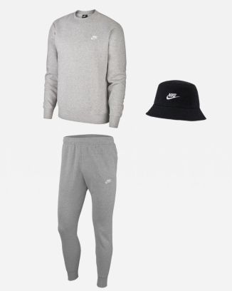 Set producten Nike Sportswear voor Mannen. Sweatshirt + Joggingbroek + Bob (3 artikelen)