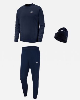 Ensemble Nike Sportswear pour Homme. Sweat-shirt + Bas de jogging + Bonnet (3 pièces)