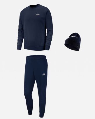 Produkt-Set Nike Sportswear für Mann. Sweatshirt + Joggingstrümpfe + Mütze (3 artikel)