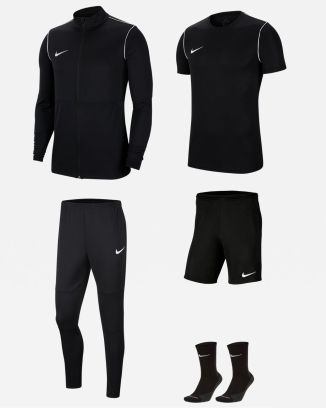 Conjunto Nike Park 20 para Hombre. Chándal + Camiseta + Pantalón corto + Calcetines (5 productos)